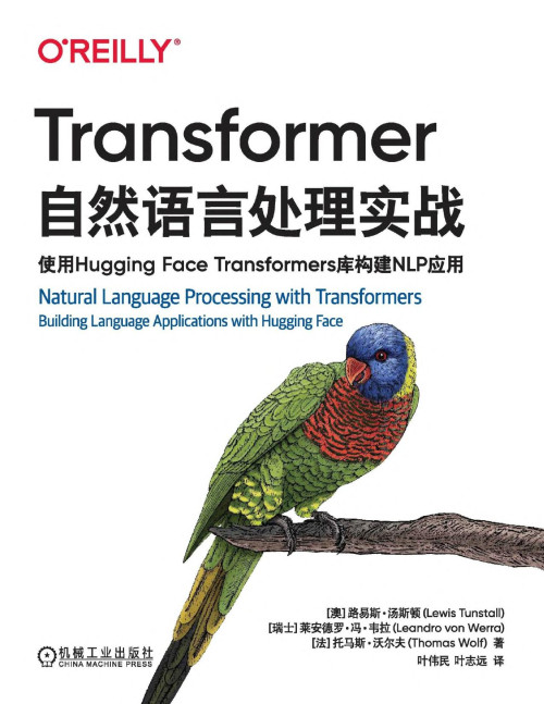《Transformer自然语言处理实战-使用Hugging-Face-Transformers库构建NLP应用》 【澳大利亚】路易斯·汤斯顿 【瑞士】莱安德罗·冯·韦拉 【法】托马斯·沃尔夫 pdf [25.74 MB]